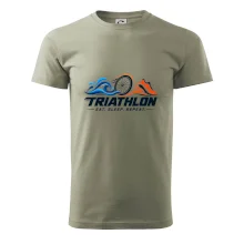 Triatlon plavání kolo a běh eat sleep repeat