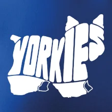 Yorkšírský teriér - Yorkie - Nápis v tele Yorkšírský teriér - Yorkie - Nápis v tele