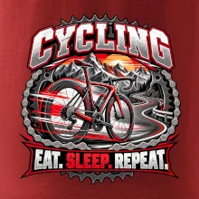Bicykel medzi horami eat sleep repeat