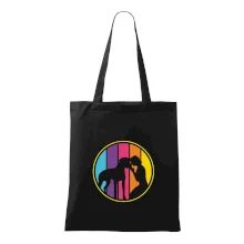 Retro kruh - boxer a dievča