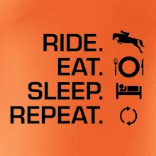 Ride Eat Sleep Repeat Kôň