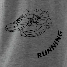 Running nápis šikmo