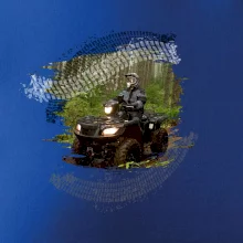 ATV štvorkolka v lese ATV štvorkolka v lese