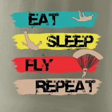 Eat Sleep Fly Repeat Paragliding