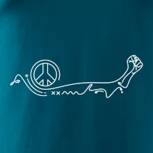 Päsť a symbol mieru