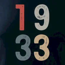 Vintage číslica 1933