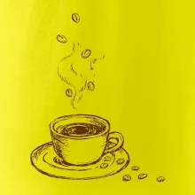 Hrnček plný čerstvej kávy