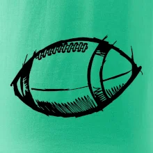 Americký futbal lopta skica