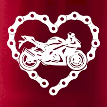 Moto srdce reťaz - superšport Moto srdce reťaz - superšport