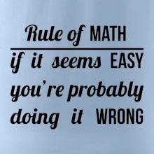 Rule of math Rule of math