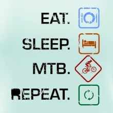 Eat sleep MTB repeat