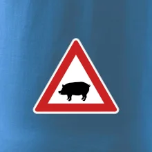 Dopravná značka - Pozor prasa domáca