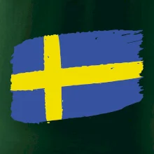 Švédsko vlajka štetkou