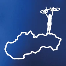 Mapa Slovenska - cyklistka