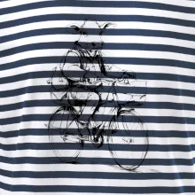 Krava v obleku na bicykli Krava v obleku na bicykli