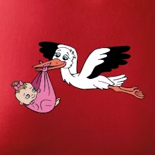 Bocian a bábätko - dievča (Hana-creative) Bocian a bábätko - dievča (Hana-creative)