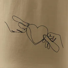 Dve ruky a srdce jedným ťahom