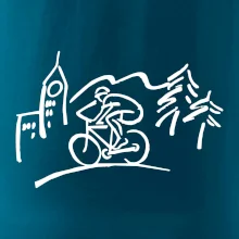 Cyklista na výlete Cyklista na výlete