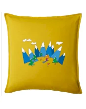 Lyžiar a farebné hory