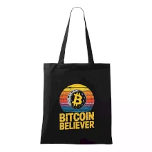 Bitcoin Believer Vintage retro sunset