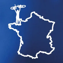 Cyklista / cyklistka nad Francií