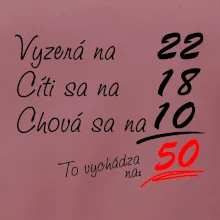 Vyzerá, cíti sa, chová sa - 50 rokov Vyzerá, cíti sa, chová sa - 50 rokov