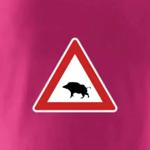 Dopravná značka - Pozor diviak