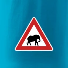 Dopravná značka - Pozor slon