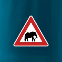 Dopravná značka - Pozor slon