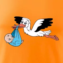 Bocian a bábätko - chlapec (Hana-creative)