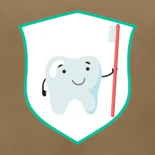 Zúbok na prsníku - zubná kefka