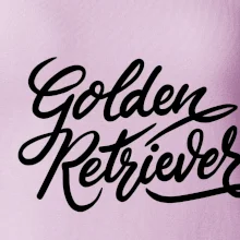 Golden retriever - nápis okrasný