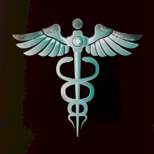 Hrdinovia zdravotníctva - logo (Pecka design)