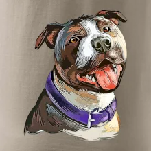 Americký stafordšírsky teriér kreslený