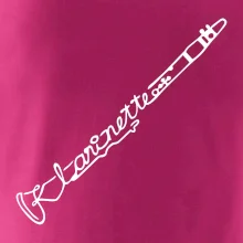 Klarinet nápis Klarinet nápis