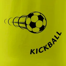 Kickball nápis šikmo