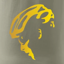 Hlava cyklista zlatá Hlava cyklista zlatá