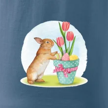 Veľkonočný zajačik tulipány Veľkonočný zajačik tulipány