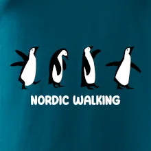 Nordic walking tučniaky - kreslený