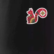 Folklór na prsníku veverička