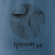 Kôprovský štít - vrstevnice v kruhu