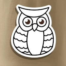 Sova kreslená na prsníku Sova kreslená na prsníku