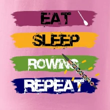 Eat sleep rowing repeat farebné