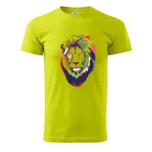 Hlava leva kreslená jednoduchá