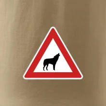 Dopravná značka - Pozor vlk