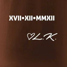 Dátum výročia a iniciály