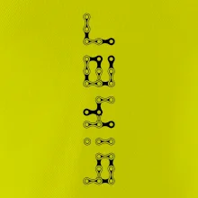 Biker nápis na výšku reťaz