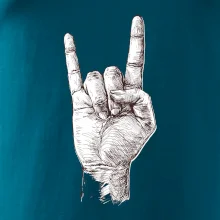Rocková ruka kreslená Rocková ruka kreslená