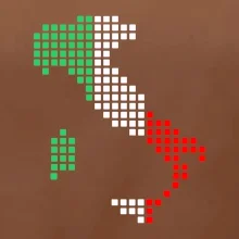 Taliansko obrys vlajka