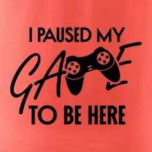 I paused my game to be here